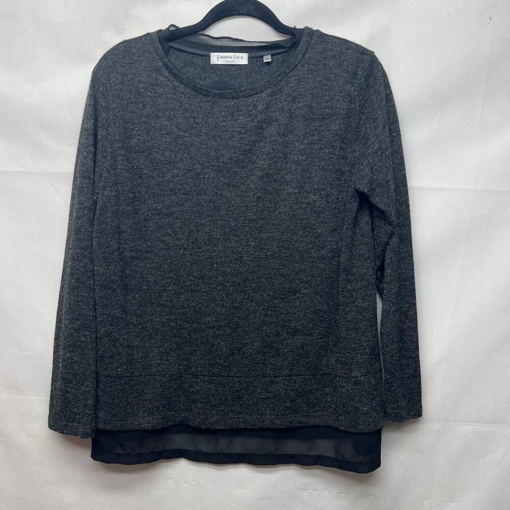 Patrizia Luca Milano Charcoal Pullover Women's Sweater Size medium